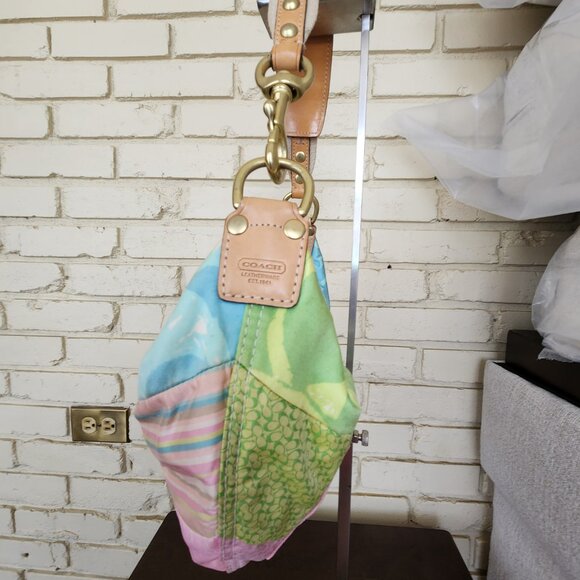 Coach Special Edition Patchwork Hobo Satchel Purse - Picture 7 of 16